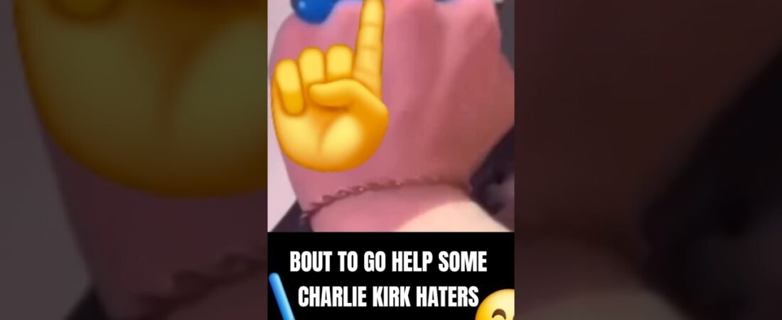 HELPING CHARLIE KIRK HATERS BRUSH THEIR TEETH. JUST GIVING BACK TO THE COMMUNITY.