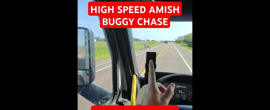 HIGH SPEED AMISH HORSE BUGGY CHASE. You won’t believe what’s chasing who.