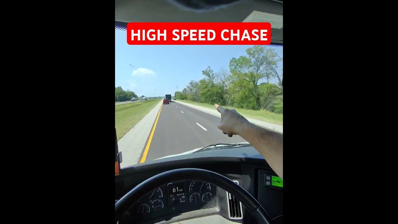 HIGH SPEED CHASE ENDED RIGHT IN FRONT OF THIS TRUCKER, AND THIS IS WHAT HAPPENED NEXT.