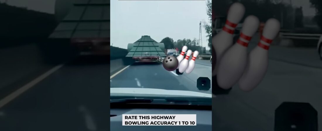 HIGHWAY BOWLING IS REAL, DRIVER! EVERY TRUCKERS DREAM COME TRUE!