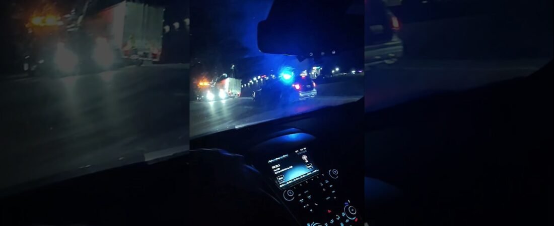 HIGHWAY SHOOTOUT LEAVES TRUCKER STRANDED WITH NOWHERE ELSE TO GO.