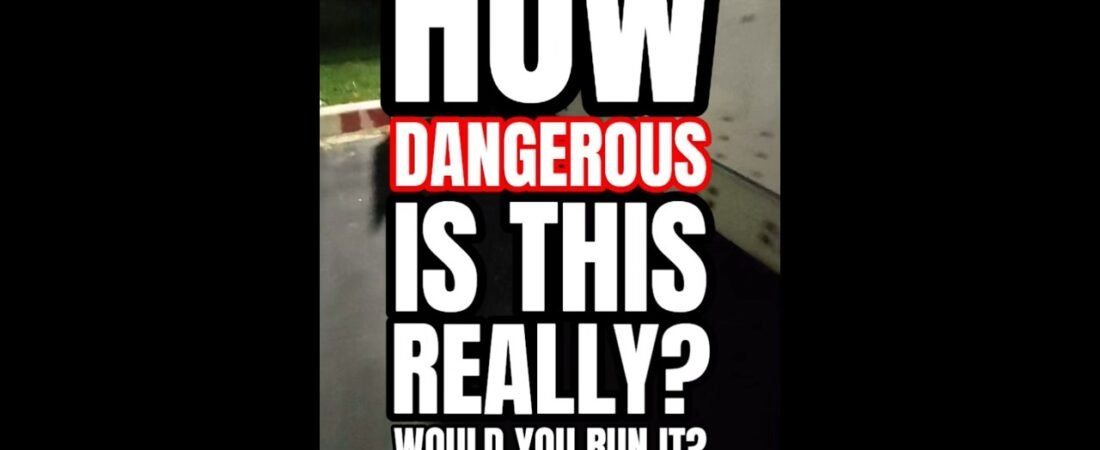 HOW DANGEROUS IS THIS REALLY? Would you run like this? I WILL!