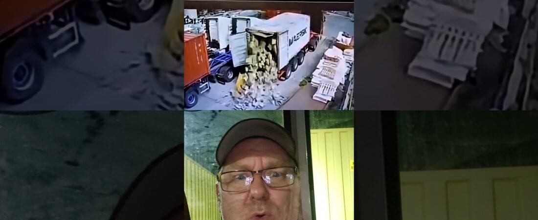 HOW DID EVERYTHING FALL OUT OF YOUR TRAILER, DRIVER?