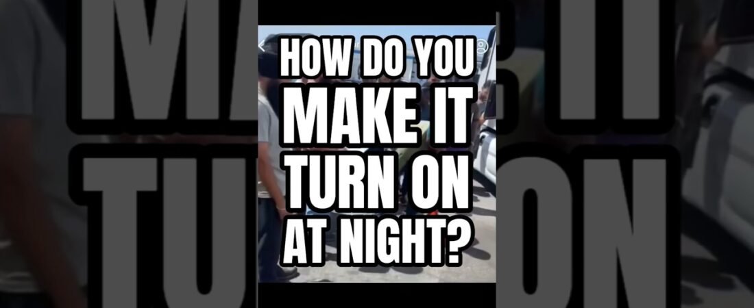 HOW DO YOU MAKE IT TURN ON AT NIGHT, DRIVERS? This DOT Officer might be onto something.