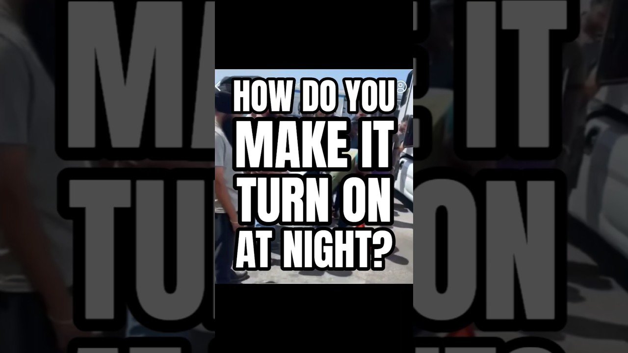 HOW DO YOU MAKE IT TURN ON AT NIGHT, DRIVERS? This DOT Officer might be onto something.