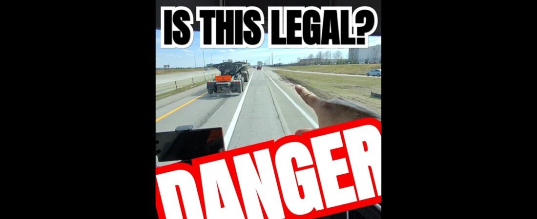 HOW IS THIS LEGAL? Truckers are getting so lazy!