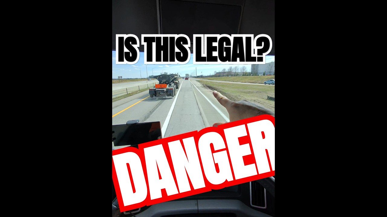 HOW IS THIS LEGAL? Truckers are getting so lazy!