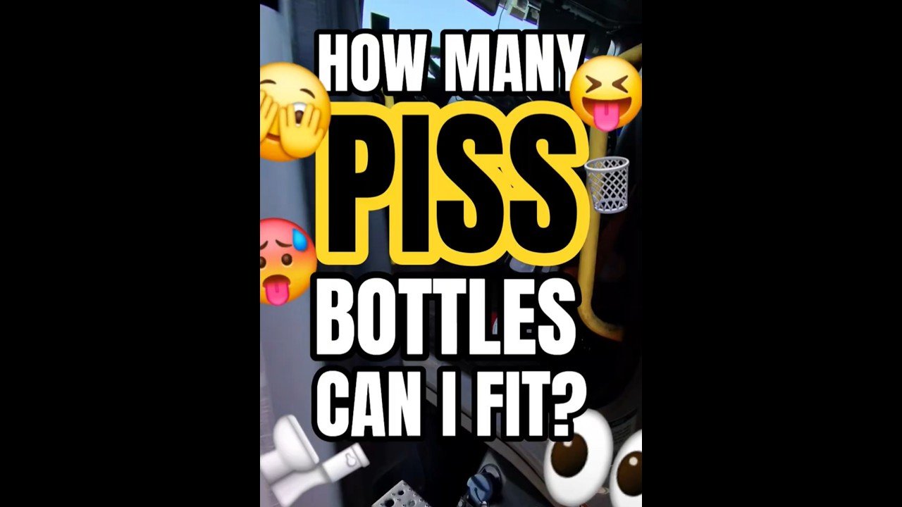 HOW MANY PEE BOTTLES CAN I FIT? I have 32 piss bottles to throw away.
