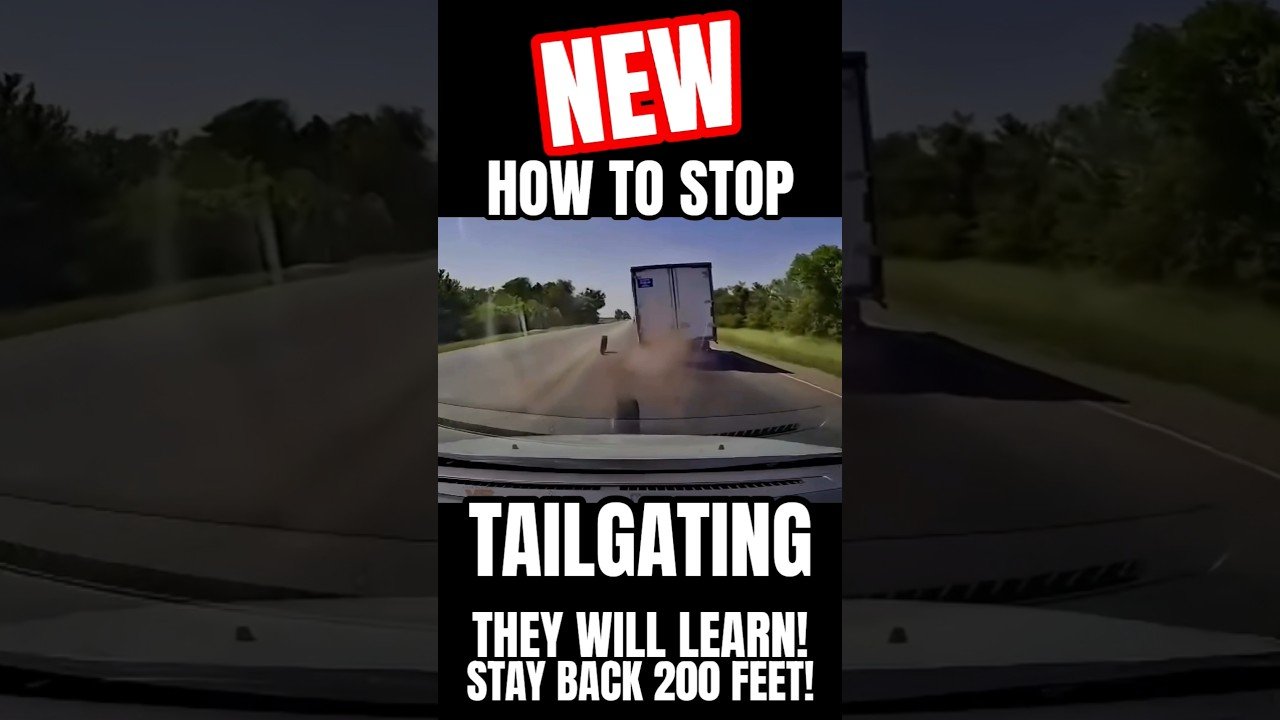 HOW TO STOP TAILGATERS ON THE HIGHWAY! Make them learn the hard way.