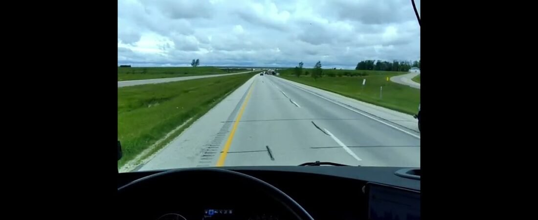 HUGE TORNADO HIT THIS BIG RIG. Turned him upside down in a ditch. Would you have done this too?