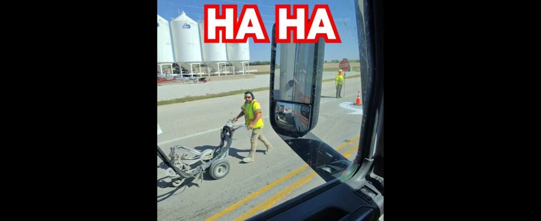 Ha ha, he has to PUSH IT! THE WORST JOB EVER!