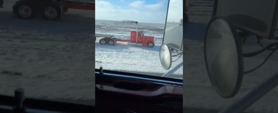 He went OFF ROADING in a CUSTOM PETERBILT SEMI TRUCK.
