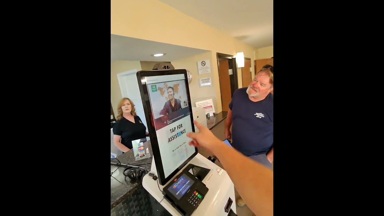 Hotel Check-in of the FUTURE! You won’t believe how they make us check into a robot machine thingy.