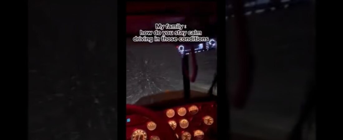 How do Truckers keep calm in those violent winter snow storms? Let me show you how it’s done.