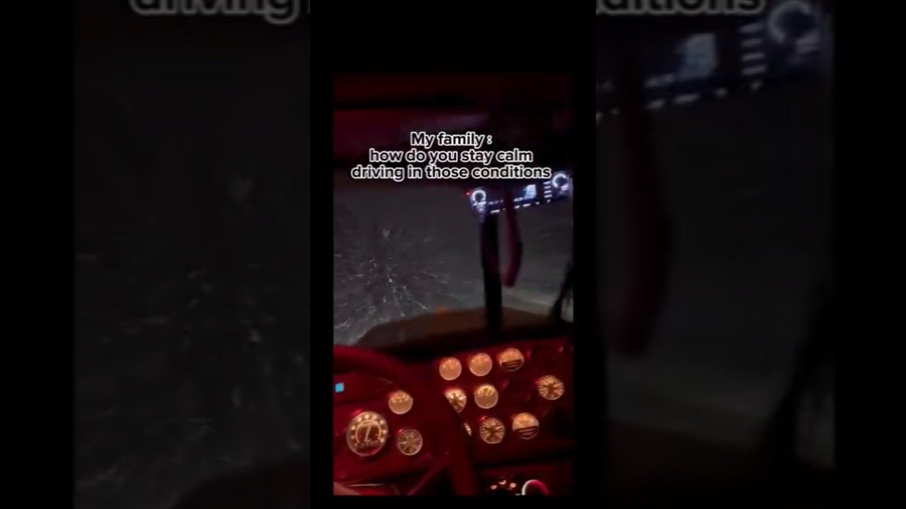 How do Truckers keep calm in those violent winter snow storms? Let me show you how it’s done.
