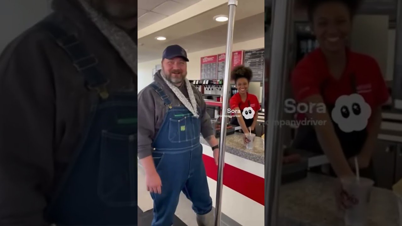 How to g et a FREE COKE AND A GLIZZY at rhe truck stop.