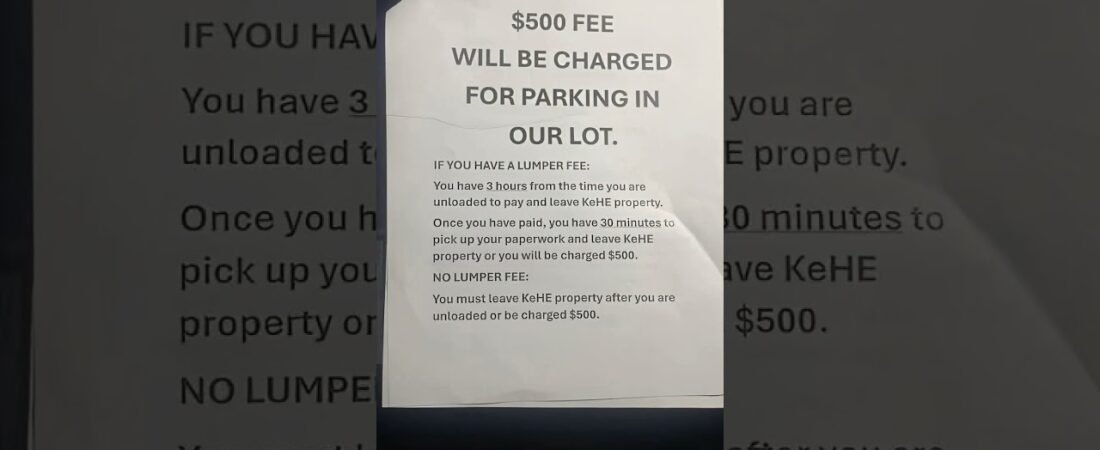 I AINT PAYING! F YOUR SIGN. Truckers are fed up!