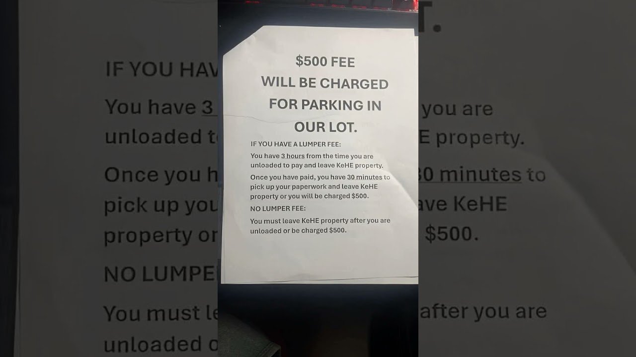 I AINT PAYING! F YOUR SIGN. Truckers are fed up!