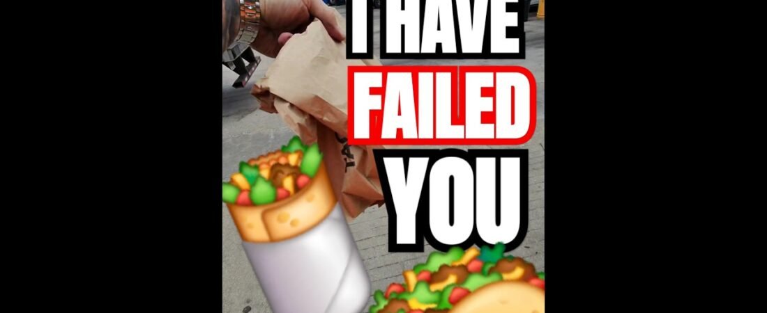 I LOST THE BURRITO BATTLE. I feel shame and regret.