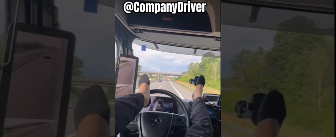 I WOULD NEVER DO AN ILLEGAL U-TURN ON THE HIGHWAY DRIVING A BIG RIG.
