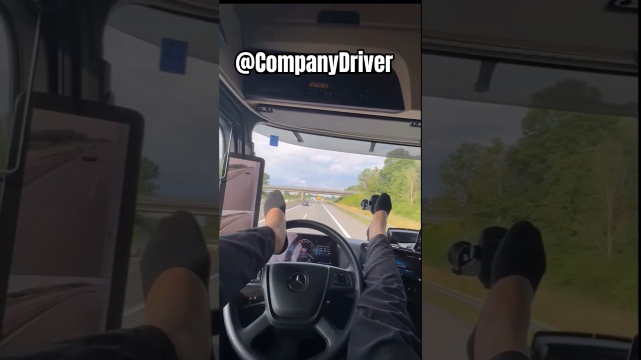 I WOULD NEVER DO AN ILLEGAL U-TURN ON THE HIGHWAY DRIVING A BIG RIG.