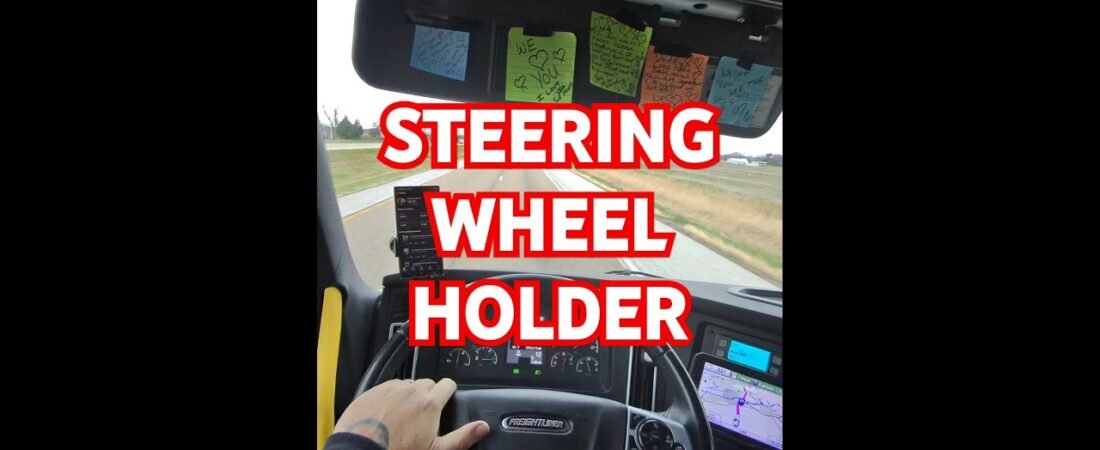 I didn’t know I was a STEERING WHEEL HOLDER until this happened to me at the truck stop today.