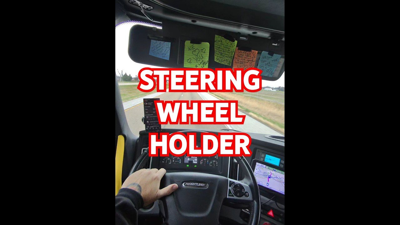 I didn’t know I was a STEERING WHEEL HOLDER until this happened to me at the truck stop today.