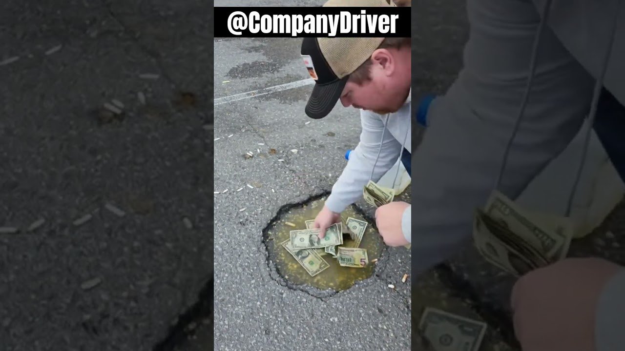 I found $100 at the truck stop. Why does it smell like pee?