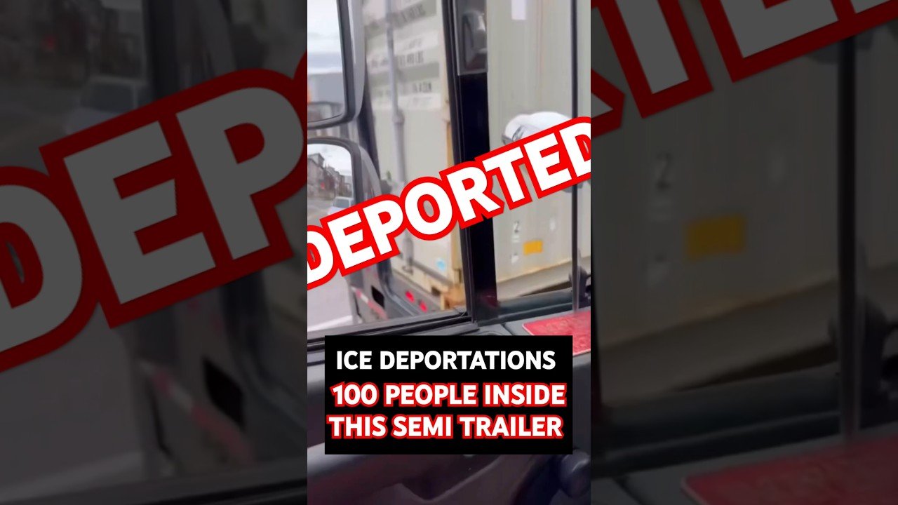 ICE DEPORTED 100 PEOPLE INSIDE THIS SEMI TRAILER TO GUATAMALA