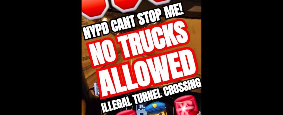 ILLEGAL TUNNEL CROSSING INTO MANHATTEN NEW YORK. BIG RIGS ARE BANNED, BUT I NEED THE MONEY.