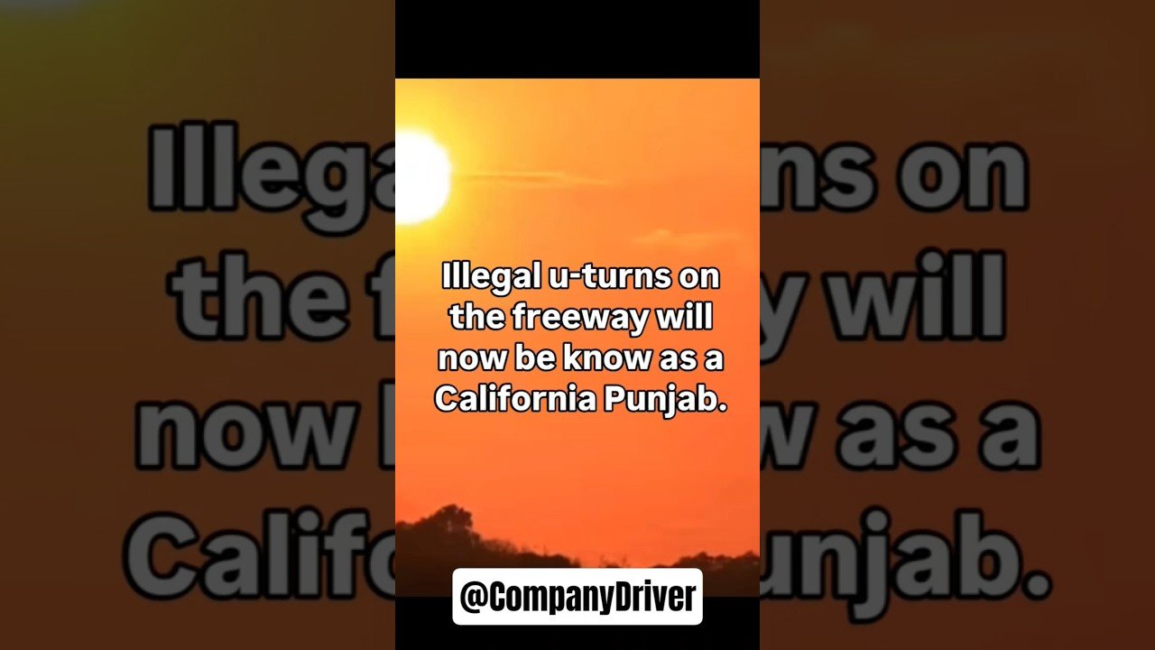 ILLEGAL U-TURNS IN A SEMI TRUCK HAVE A NEW NAME!