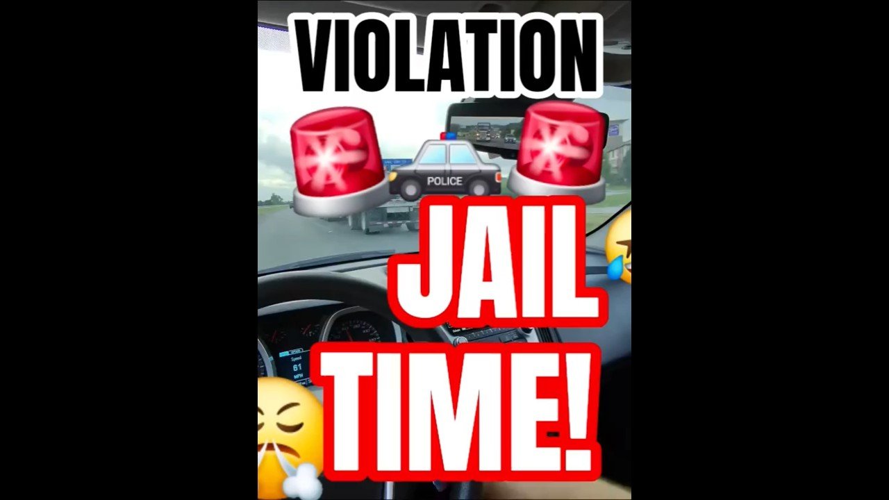 ILLEGAL VIOLATION! This driver is going to jail!
