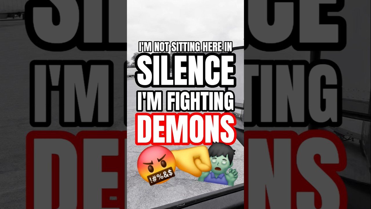 I’M NOT SITTING HERE IN SILENCE, I’M FIGHTING DEMONS!