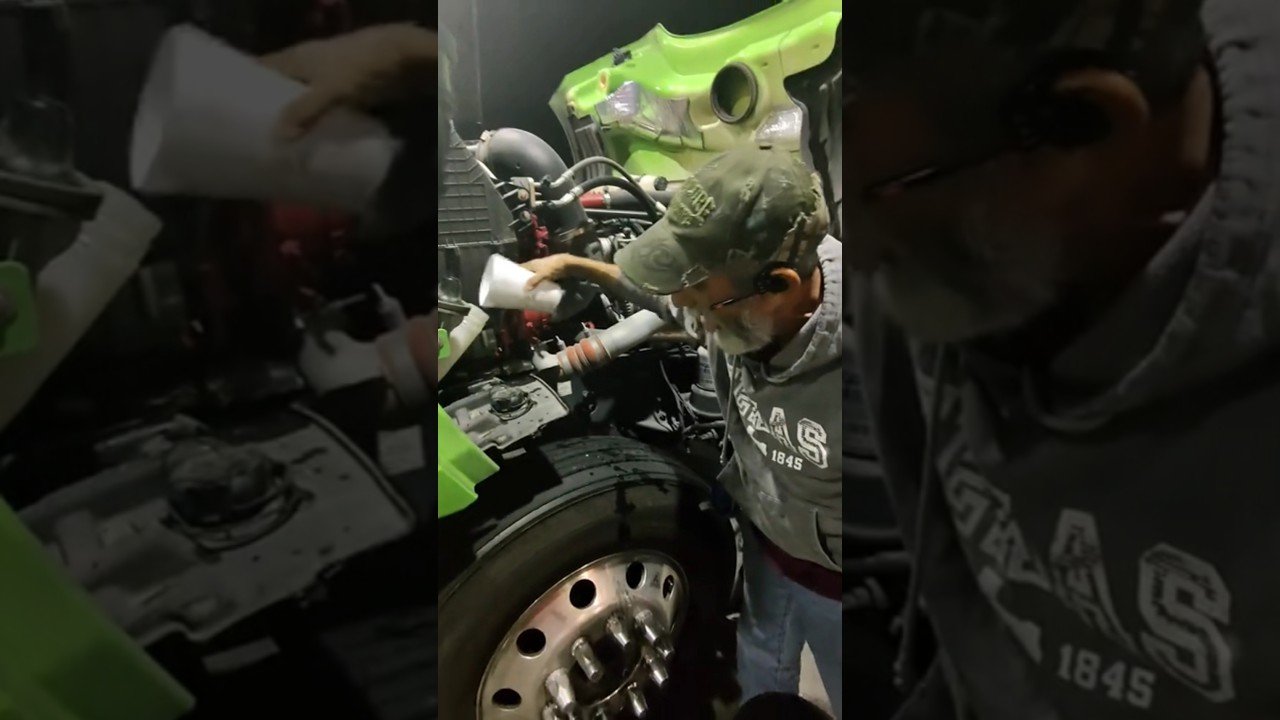 IS THIS TRUCKER BREAKING THE LAW? Would you do this?
