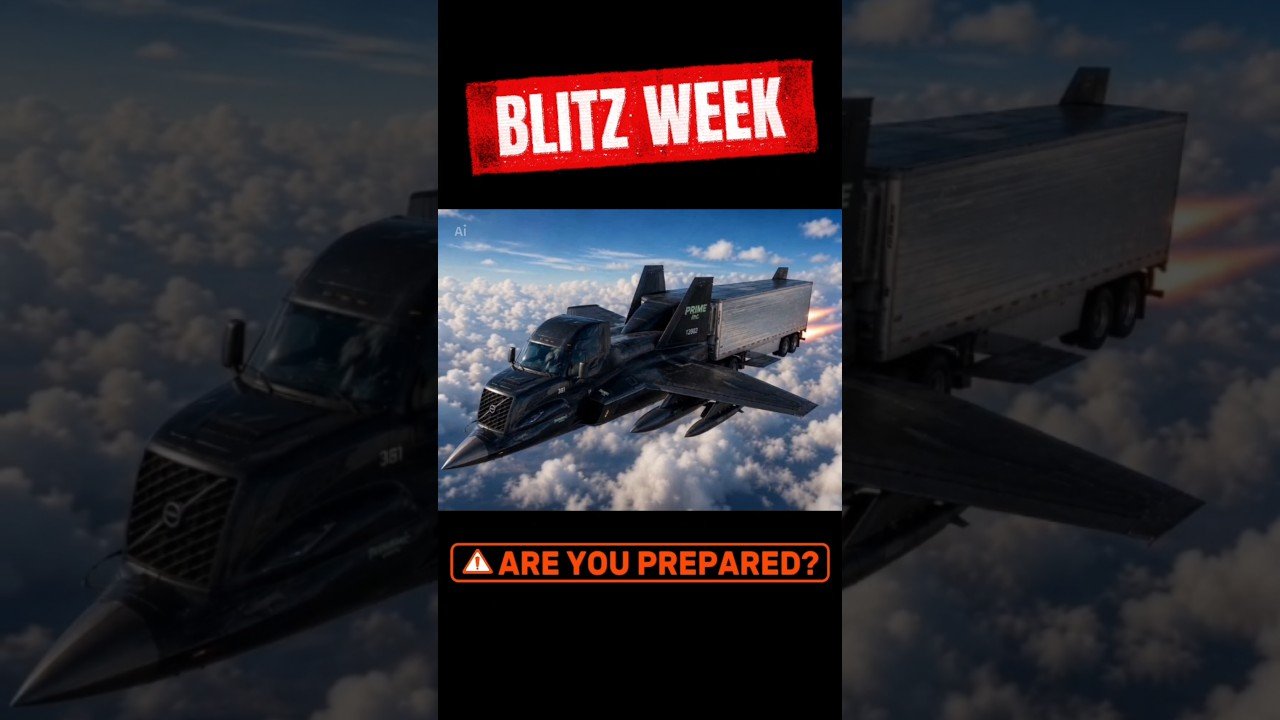 IT’S OK TO BE SCARED, DRIVER! BLITZ WEEK IS A SCARY PART OF TRUCKING.