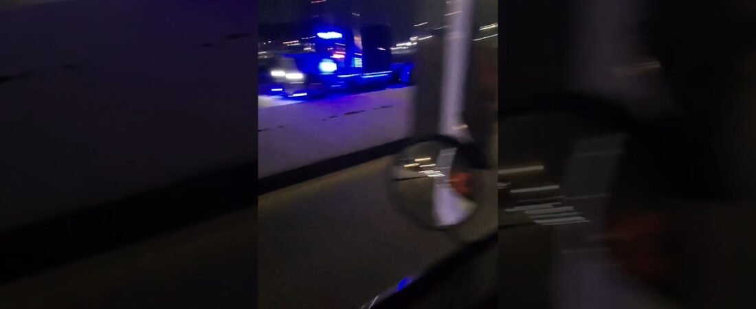 IT’S SO BLUE! This custom Semi Truck came out of nowhere.