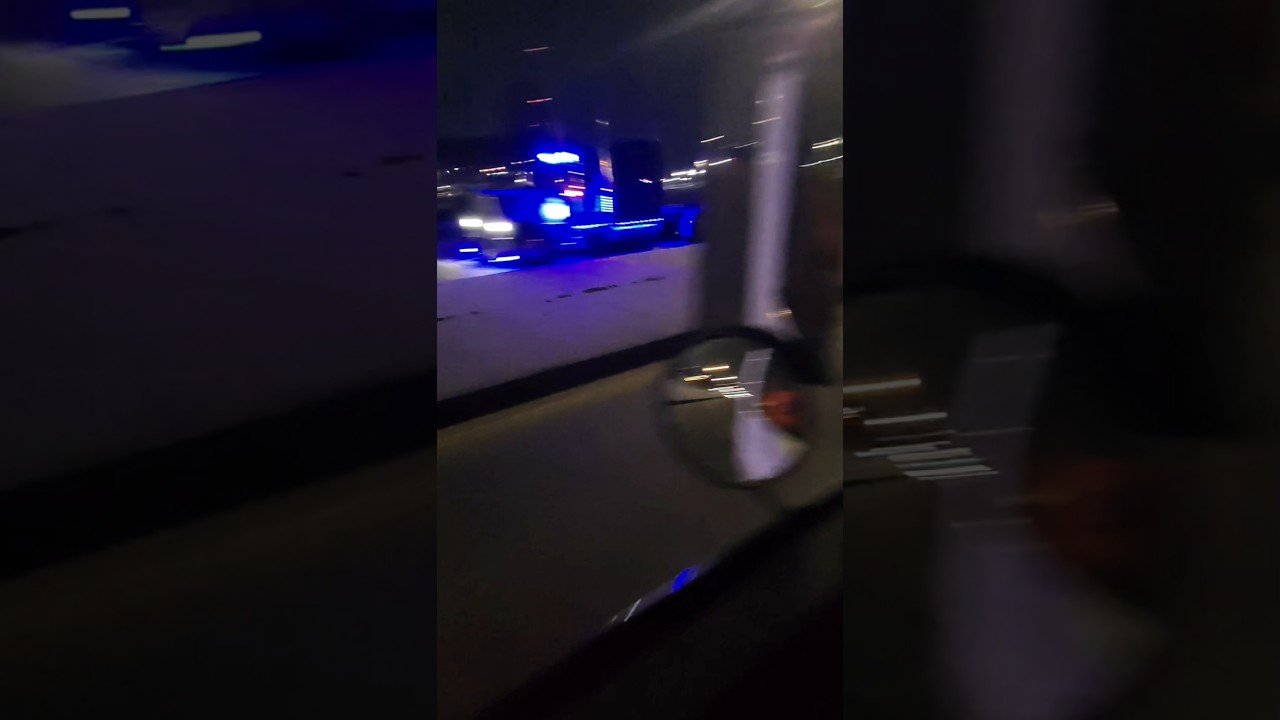 IT’S SO BLUE! This custom Semi Truck came out of nowhere.