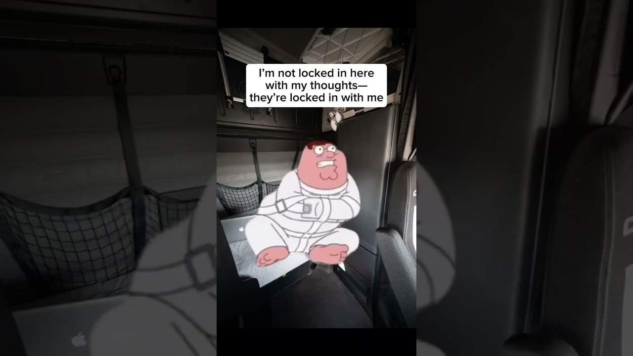 Im losing my mind in here. This sleeper feels like a rubber room.