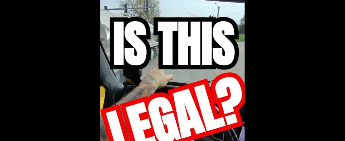 Is this even legal? I have so many questions. Truckers risk it all.