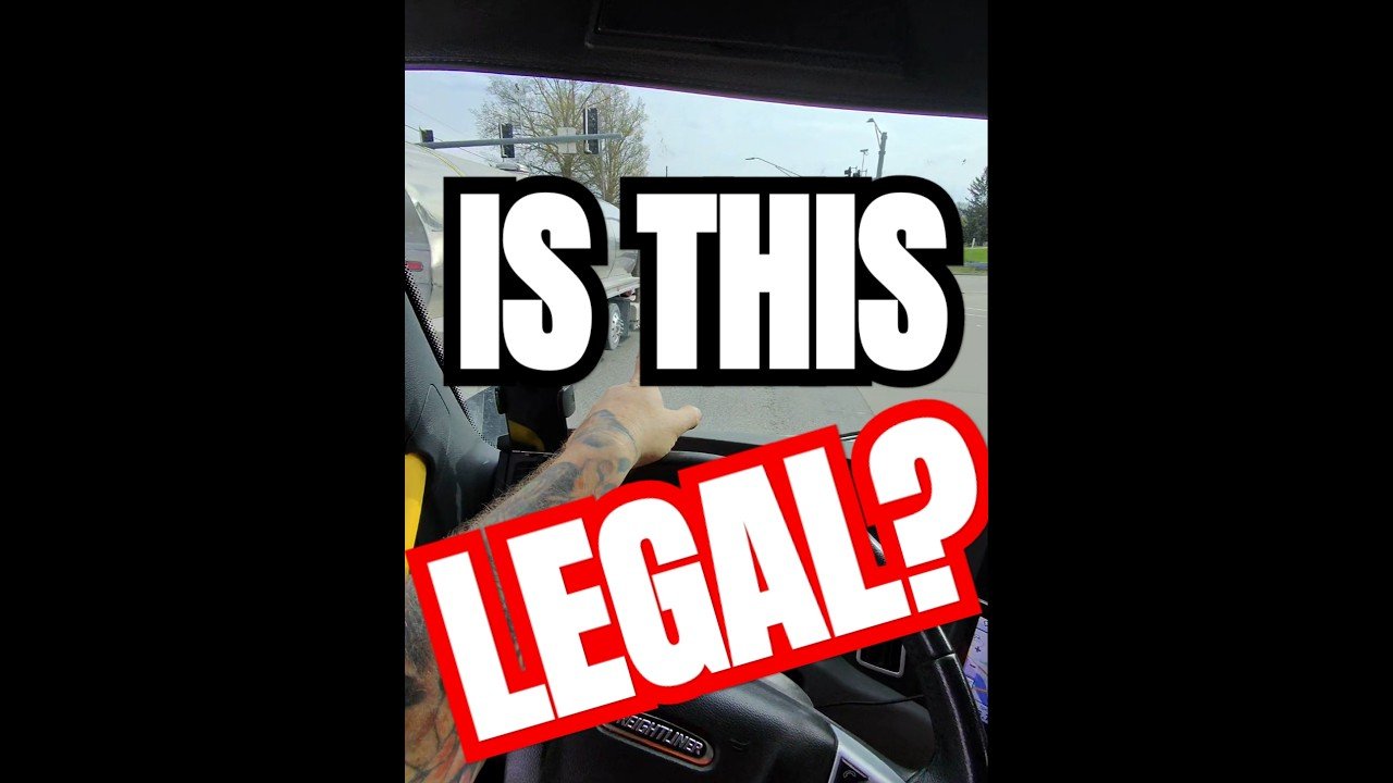 Is this even legal? I have so many questions. Truckers risk it all.