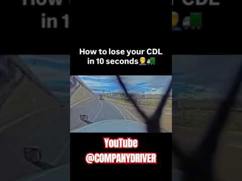 It only takes 10 seconds to lose your CDL. Truckers have to pay attention and not play around.