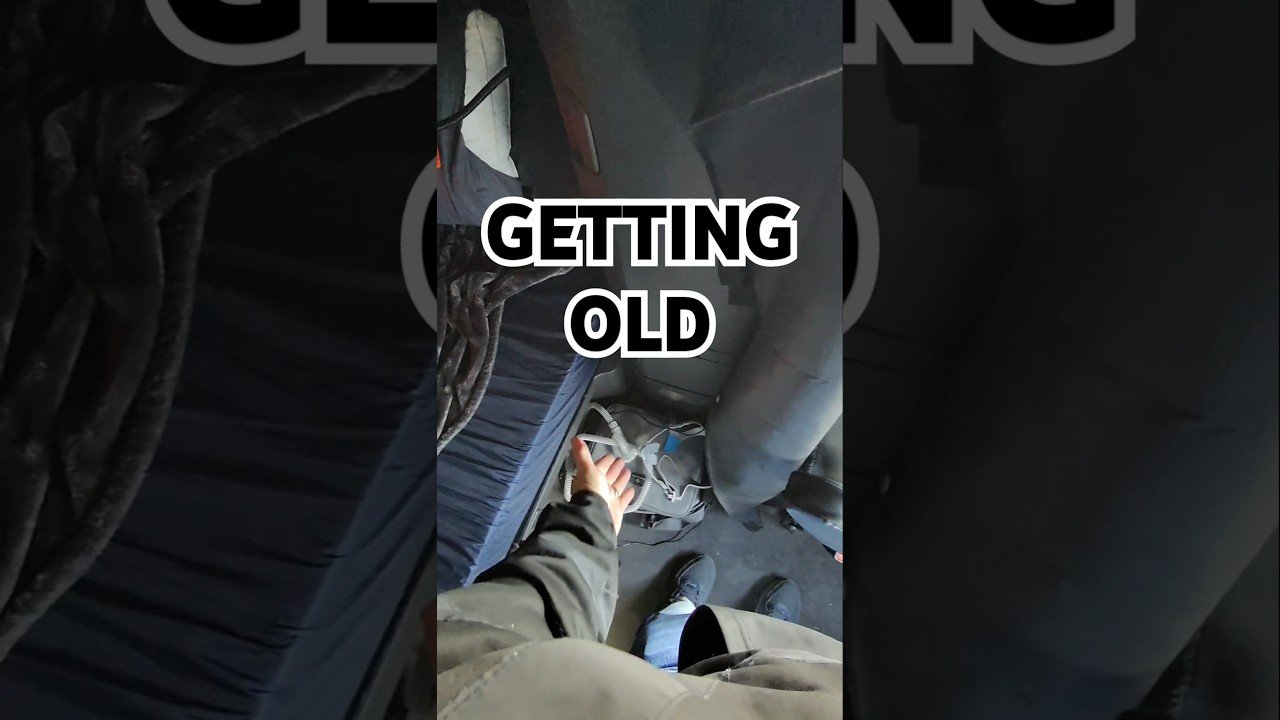 It’s just easier to stay young than it is to get old. Take this truckers advice.