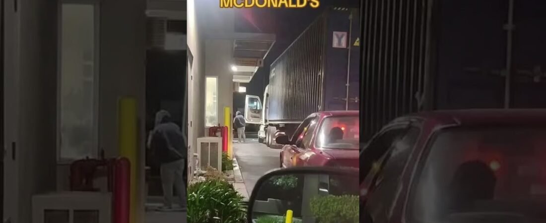 LIKE YOU’VE NEVER DONE THIS BEFORE, DRIVER! All truckers try this from time to time.