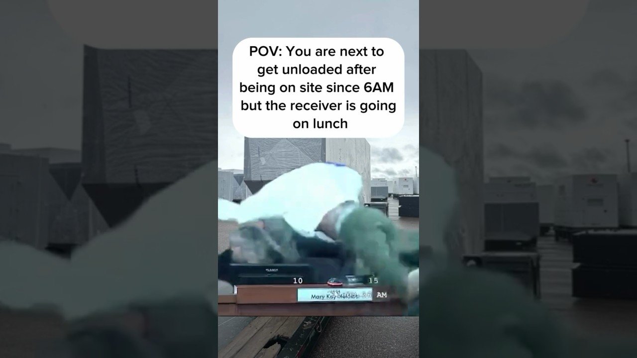 LUNCH TIME, YOURE SCREWED! They went and left this trucker at the dock.