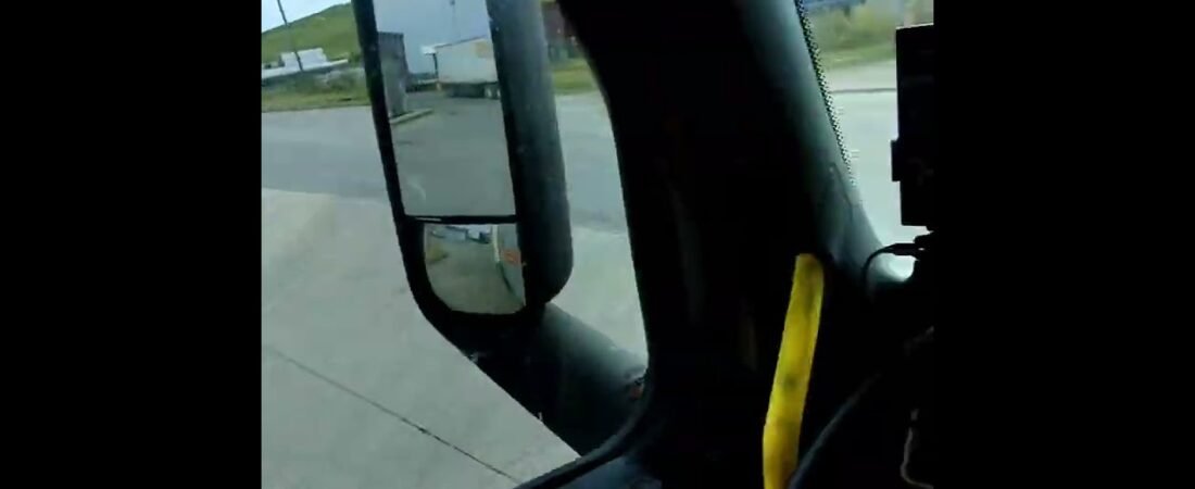 Let’s Get Out of Here! Trucker makes a perfect escape from the truck stop in Middle America.