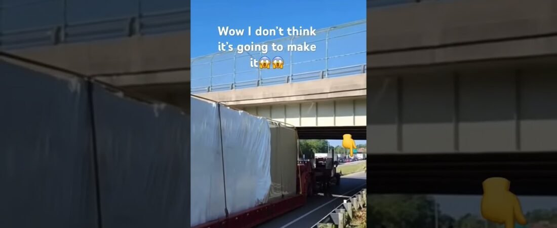 Low Bridge VS Oversize Big Rig. What would you do if this happened to you.