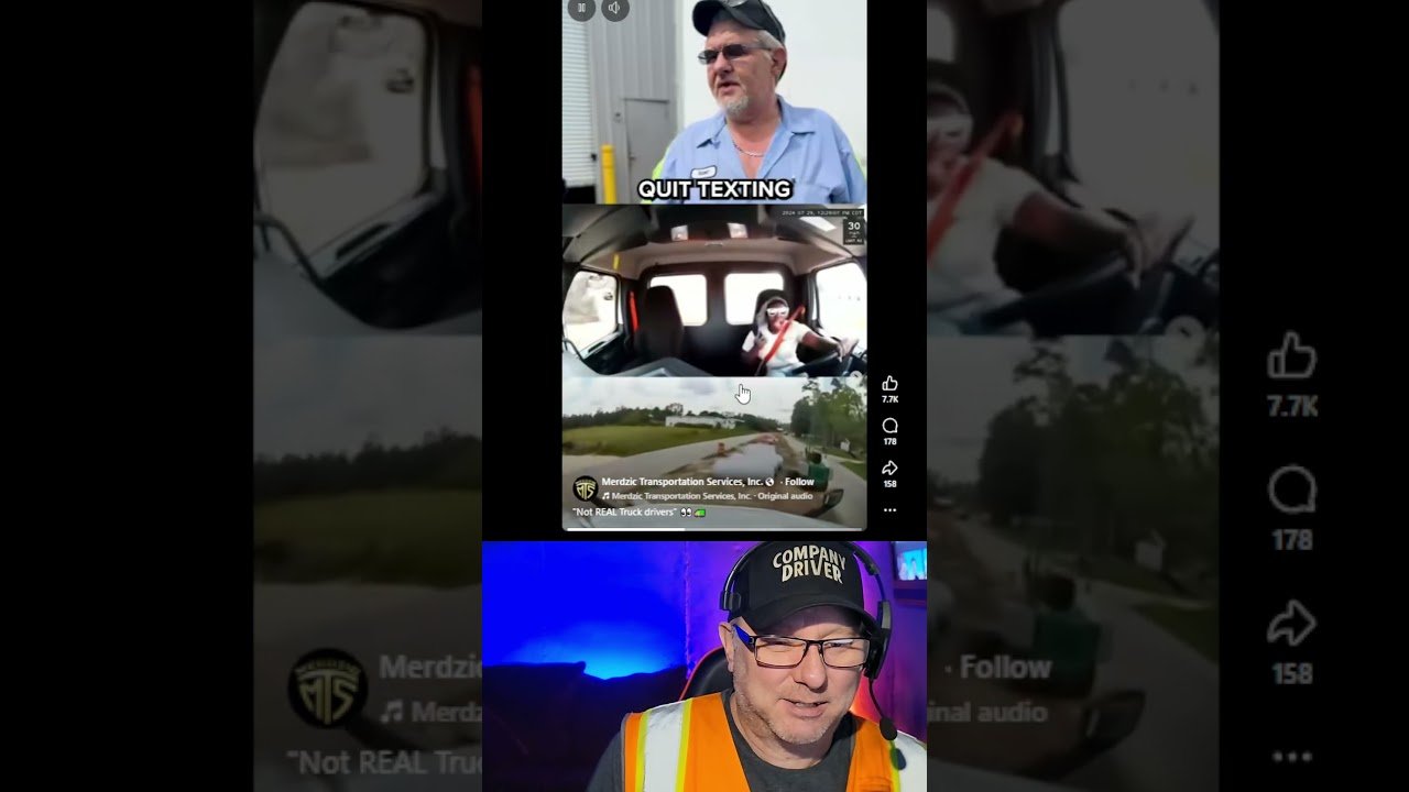 Lunch Lady Trucker plays on Facebook while CRASHING