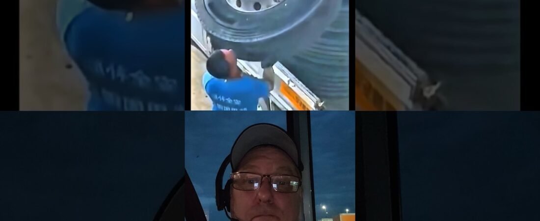 MAN OF STEEL! Truckers know no limits out here on the road.