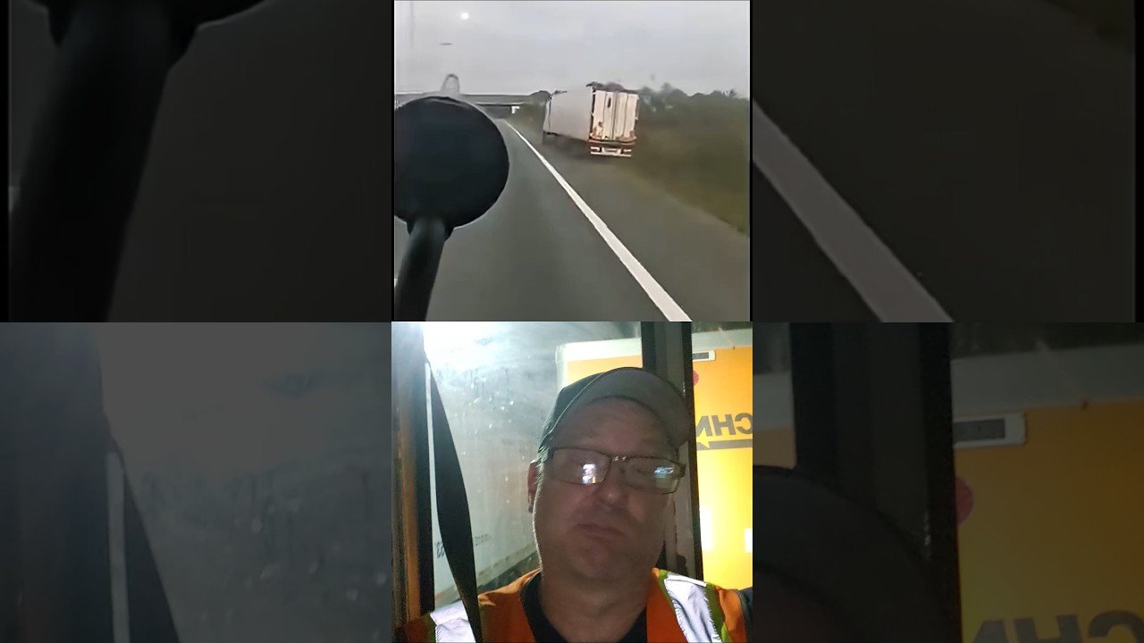 MAYBE THIS TRUCK DRIVER IS JUST TIRED?
