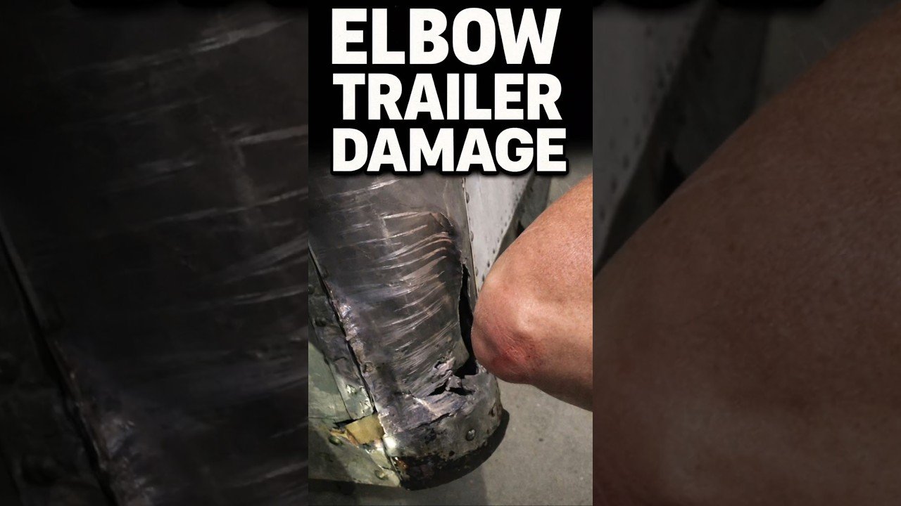 MY ELBOW DESTROYED THIS SEMI TRAILER! YOU WON’T BELIEVE YOUR EYES.